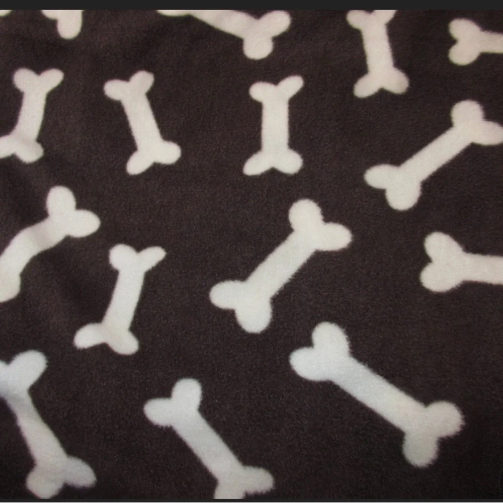 Dog Blanket Reversible Double Fleece with a Brown Backing size 30”x34”